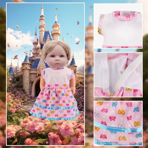 YAYYAY 6-Piece Doll Clothes Set for 10-12 Inch Dolls – Princess Outfits, Swimsuits & Gowns
