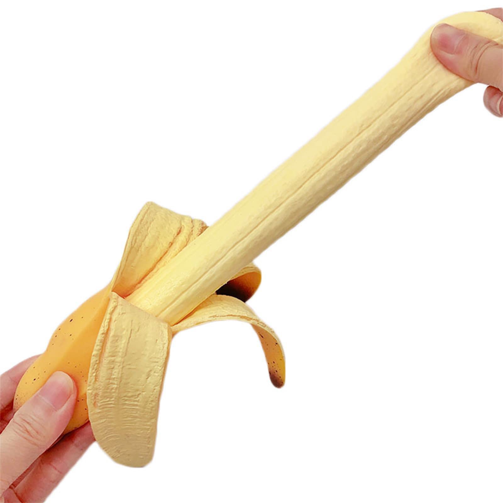 Yellow Banana Squishy Stress Relief Toy – Soft, Scented, Cute Gift for Kids and Adults