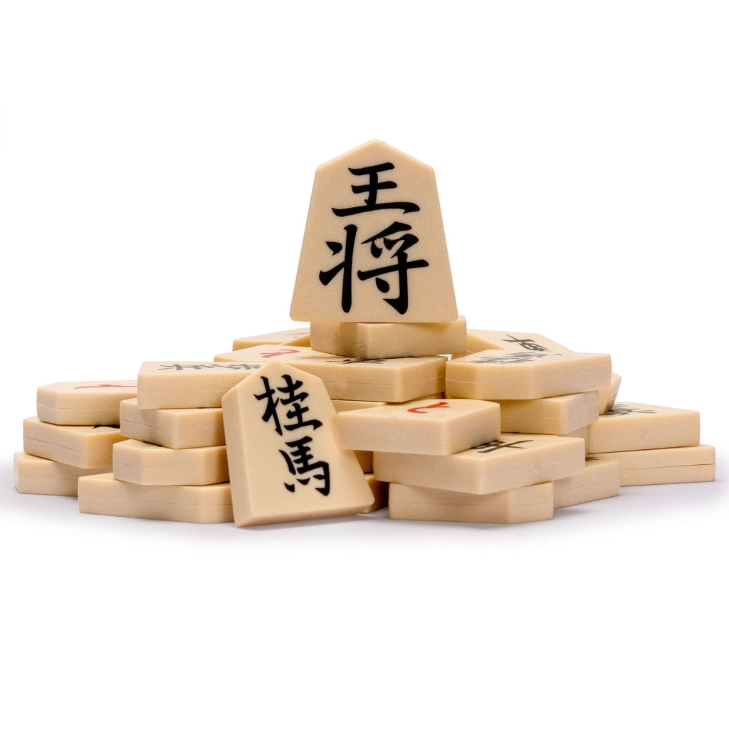 Yellow Mountain Imports Magnetic Shogi Set – 9.6-Inch Travel Japanese Chess Game with 40 Pieces