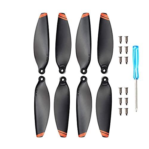 YETEETH 24-Pack Orange Propellers for DJI Mini 2/SE/Mini 4K – Low-Noise Quick-Release Replacement Blades