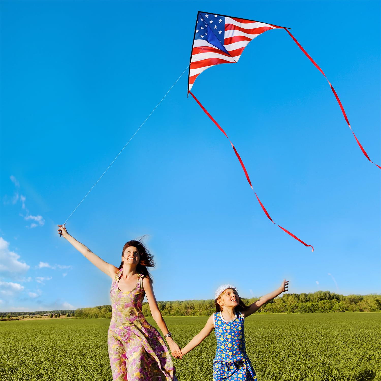 YFAFENGS Large Delta Kite for Kids & Adults – Waterproof, Easy to Fly with Line and Handle