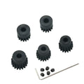 YijiaLink 48P Pinion Gear Set 5-Pack (14T-18T) Steel, 3.175mm Shaft for 1/10 RC Cars