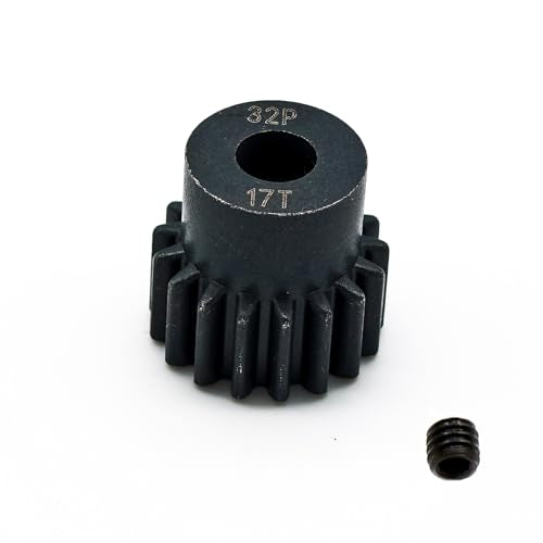 YijiaLink 5-Pack 32P 5mm Pinion Gear Set 13T-17T for 1/8 1/10 RC Cars