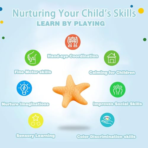 Yiklucg Dinosaur and Ocean Molds Dough Set – 18 Unique Molds + 10 Tools for Kids Aged 3-8