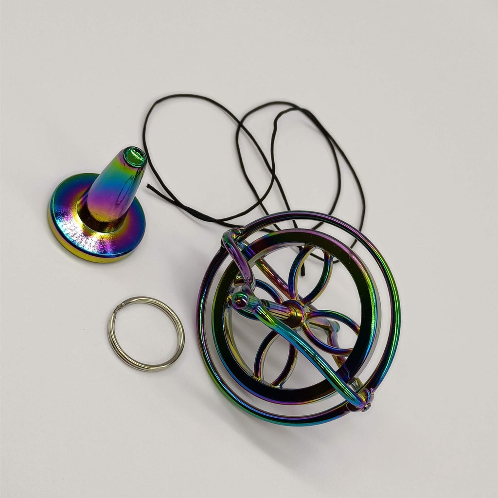 Yiluren Metal Anti-Gravity Gyroscope – Colorful Die-Casting Alloy Spinning Top Toy