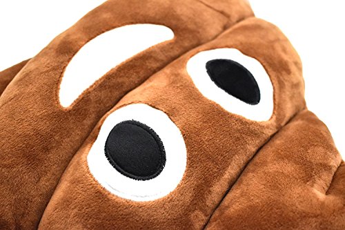 YINGGG 32cm Poop Plush Pillow – Soft Round Triangle Emotion Cushion, Cute Decorative Stuffed Toy, Brown Gift for Kids and Friends