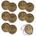 Yinkin 10-Pack Gold Yes No Challenge Coins – Decision Maker Flip Coins for Party Games, Holiday Gifts