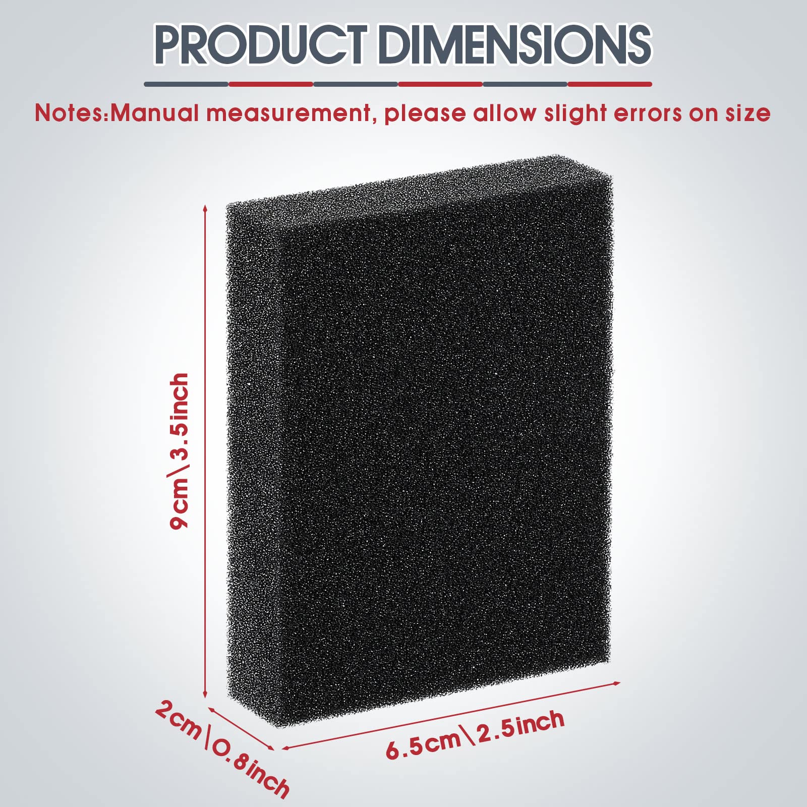 Yinkin 20-Pack EVA Foam Card Dividers for Storage Boxes – Black Shock Absorbing Spacers, 3.5x2.5x0.8 inches