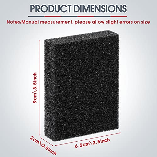 Yinkin 20-Pack EVA Foam Card Dividers for Storage Boxes – Black Shock Absorbing Spacers, 3.5x2.5x0.8 inches