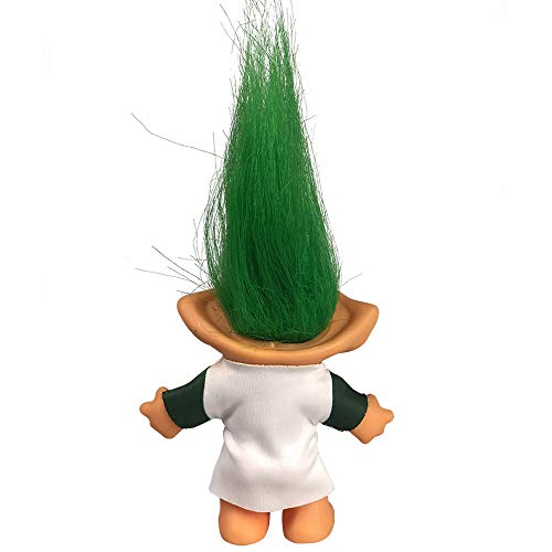 Yintlilocn 7.5" Green Vintage Troll Doll - Collectible Toy for Crafts, Party Favors, and School Projects
