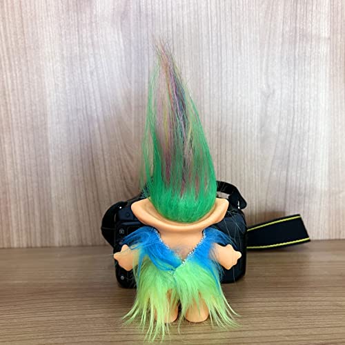 Yintlilocn Retro Vintage Troll Doll – 7.5" Chromatic Collectible for Arts, Crafts & Party Favors