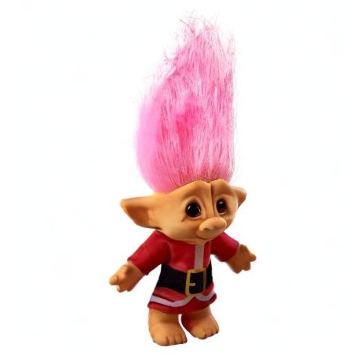 Yintlilocn Vintage Troll Doll - 7.5 Inch Pink Hair Doll for Collections, Party Favors, School Projects