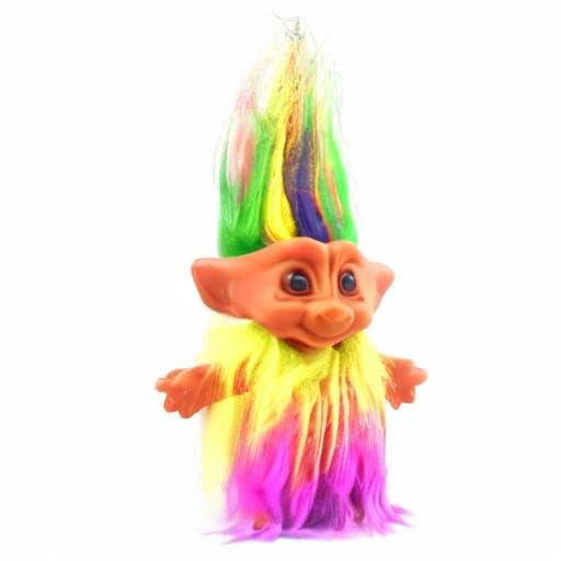 Yintlilocn Vintage Troll Doll – 7.5 Inch Collectible with Soft Hair, PVC & Polyester, for Crafts, School Projects & Party Favors