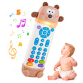 YLXHDO Baby Remote Control Toy with Music and Light – Toddler Early Education Learning Toy for Boys & Girls Ages 18 Months+ (Bear)