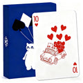 YOCEAN Blue Cat Playing Cards (2 Decks, 54 Cards Each, 3.5×4.5 inches)