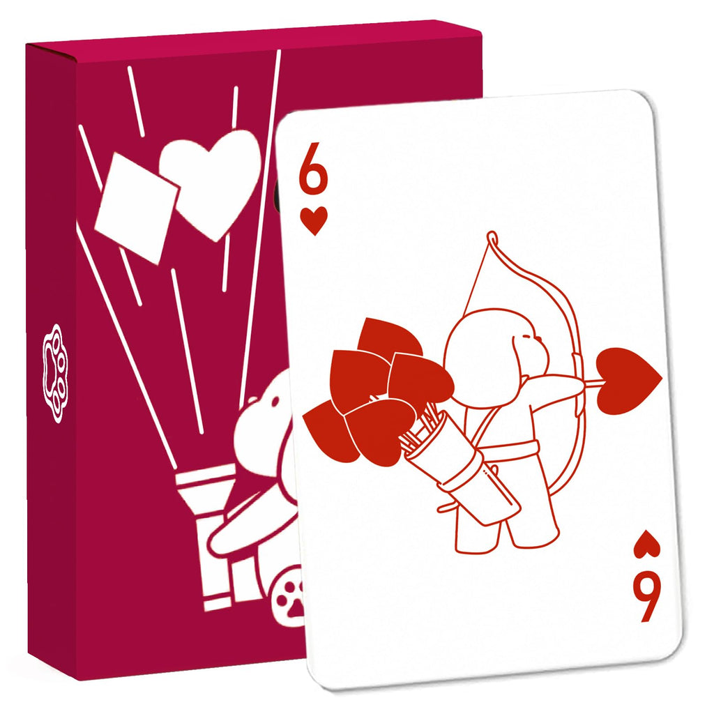 YOCEAN Cat Playing Cards (2 Decks) – 54 Unique Cat Designs per Deck, 3.5 x 4.5 Inches, Pink