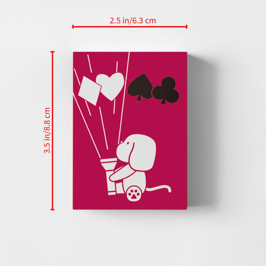 YOCEAN Cat Playing Cards (2 Decks) – 54 Unique Cat Designs per Deck, 3.5 x 4.5 Inches, Pink