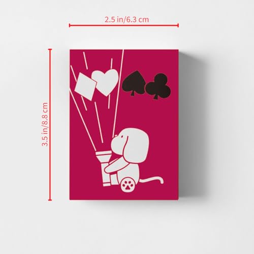 YOCEAN Cat Playing Cards (2 Decks) – 54 Unique Cat Designs per Deck, 3.5 x 4.5 Inches, Pink