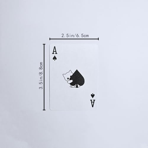 YOCEAN Playing Cards 2 Pack – 2 Decks of Cat Pattern Poker Cards with 54 Unique Illustrations Each, Standard Size 3.5 x 4.5 Inches for Game Night