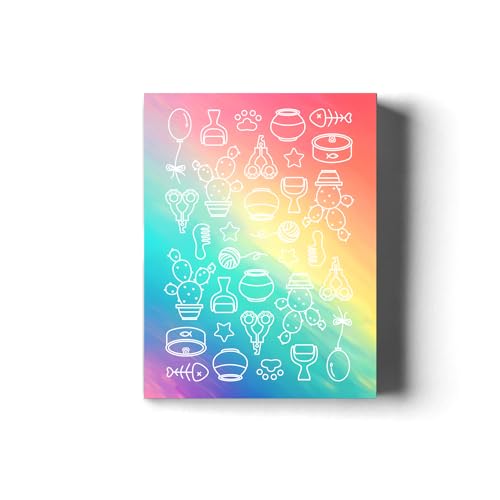 YOCEAN Playing Cards 2 Pack – 2 Decks of Cat Pattern Poker Cards with 54 Unique Illustrations Each, Standard Size 3.5 x 4.5 Inches for Game Night