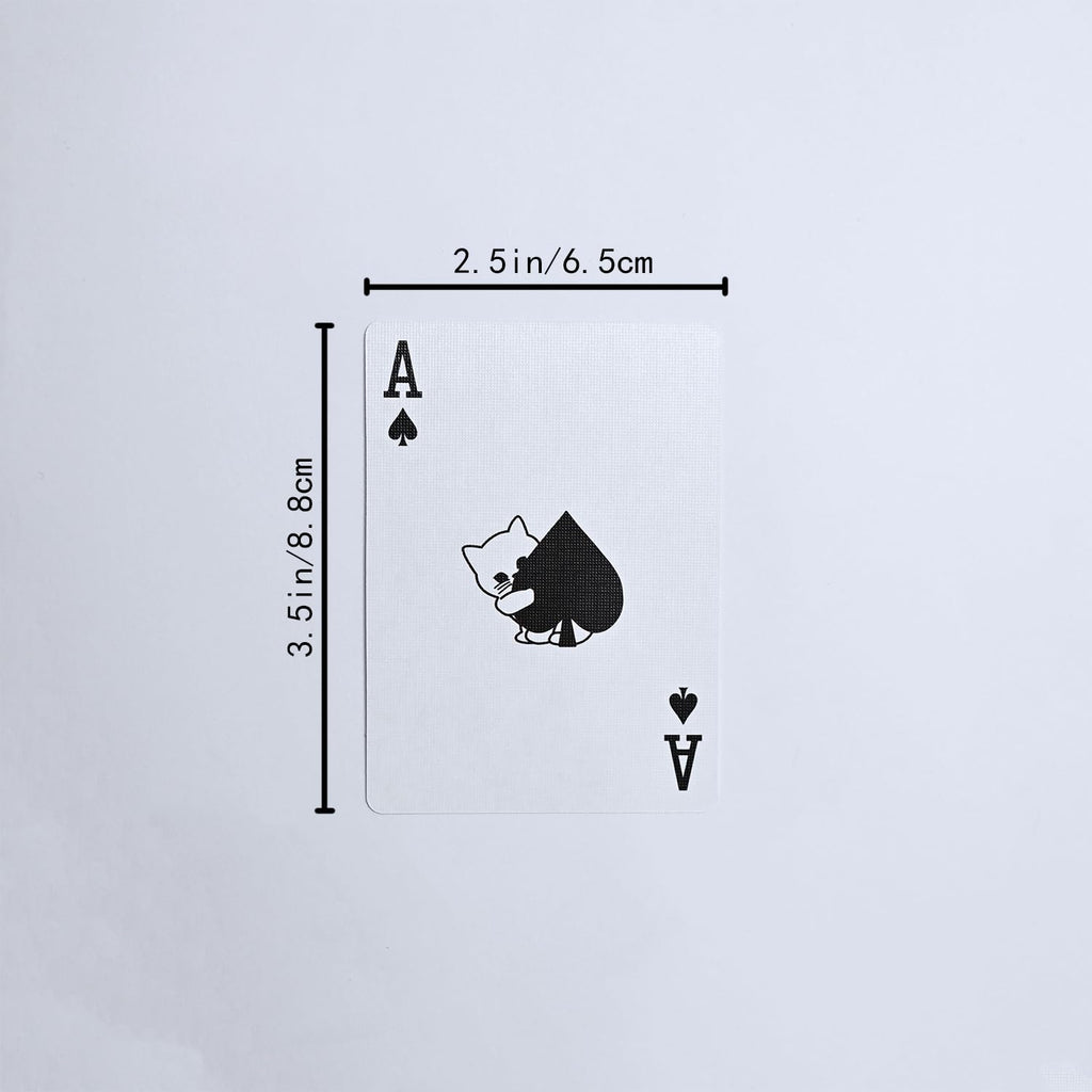 YOCEAN Playing Cards 2 Pack – 2 Decks of Cat Pattern Poker Cards with 54 Unique Illustrations Each, Standard Size 3.5 x 4.5 Inches for Game Night