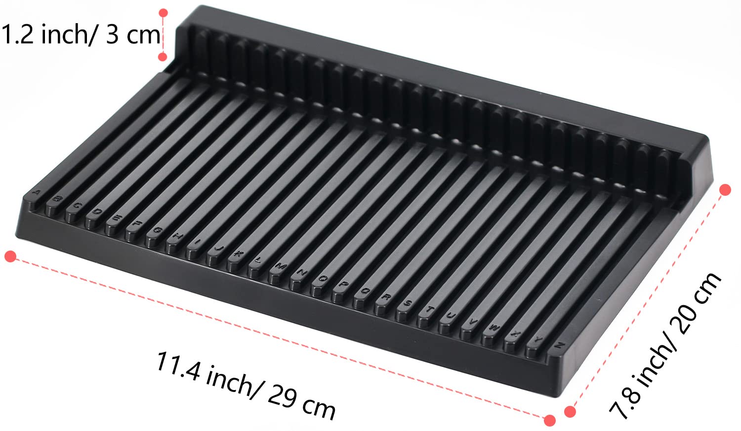 Yocoolfun Black Plastic Sprue Holder Stand for Gundam Model Parts - 25 Slots Organizer Rack