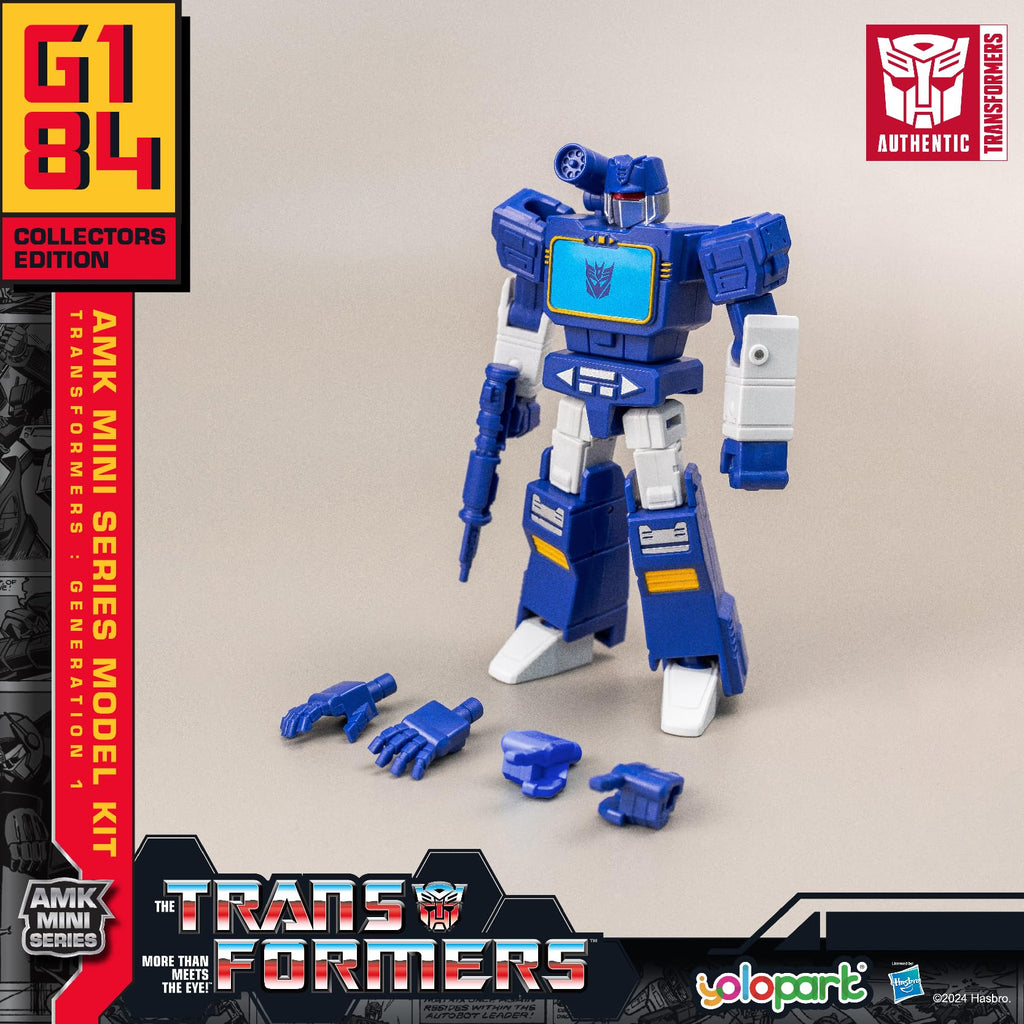 YOLOPARK AMK Mini Soundwave Action Figure – 4.33-Inch Highly Articulated Decepticon Model Kit