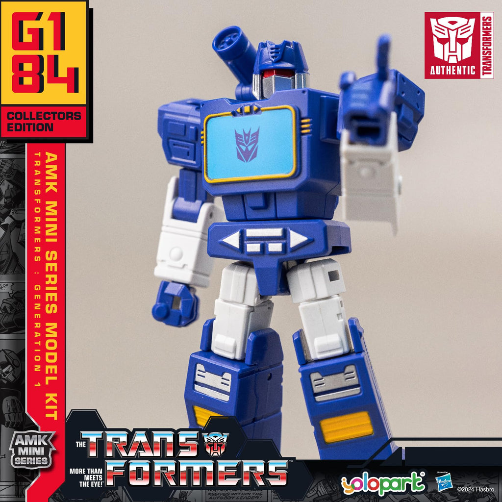 YOLOPARK AMK Mini Soundwave Action Figure – 4.33-Inch Highly Articulated Decepticon Model Kit