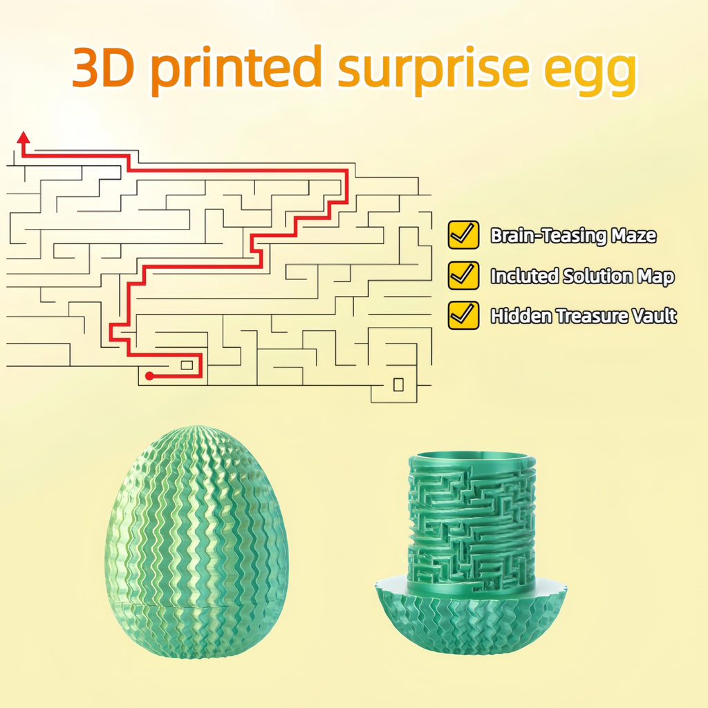 Yonaso Maze Egg Puzzle Box – 3D Labyrinth with Hidden Compartment (4 Logic Challenges)