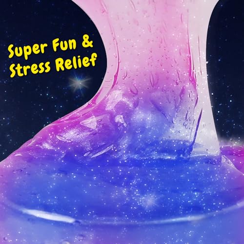 YOPINSAND 50 Pack Galaxy Slime Kit – Non-Sticky Slime for Kids Party Favors