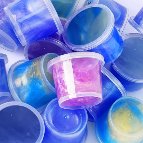YOPINSAND 50 Pack Galaxy Slime Kit – Non-Sticky Slime for Kids Party Favors