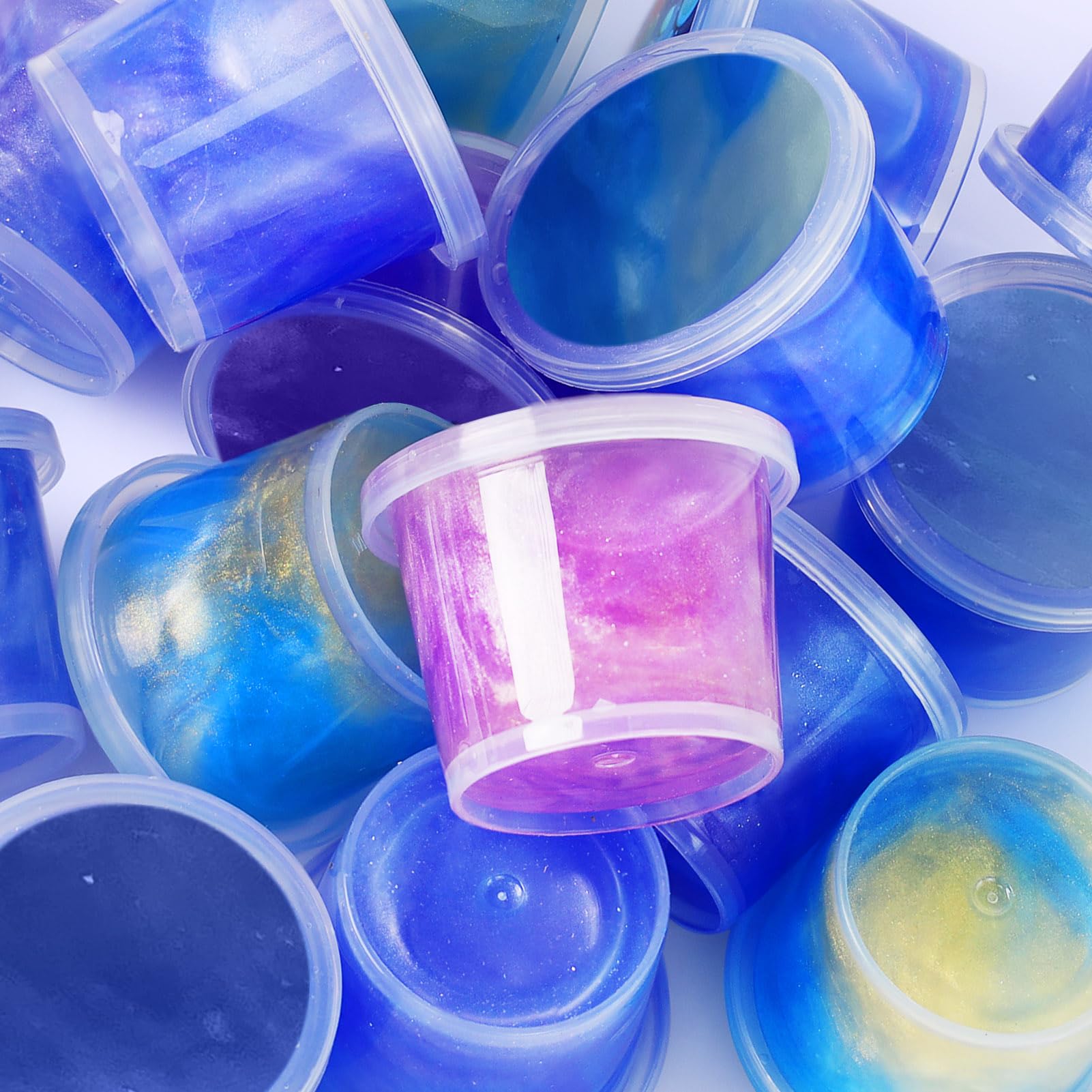 YOPINSAND 50 Pack Galaxy Slime Kit – Non-Sticky Slime for Kids Party Favors
