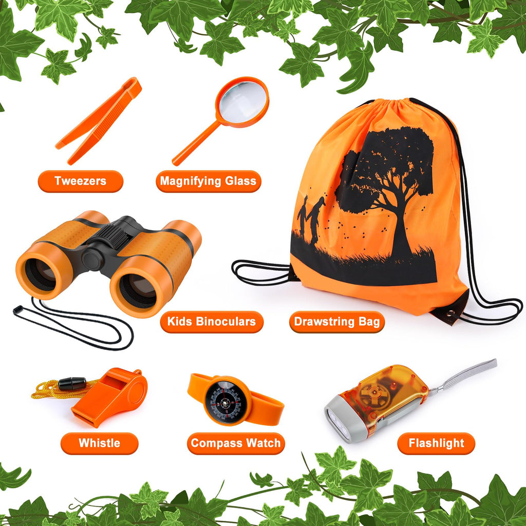 YOPINSAND Kids Explorer Kit – Backpack, Binoculars, Bug Catcher & More for Ages 3-12