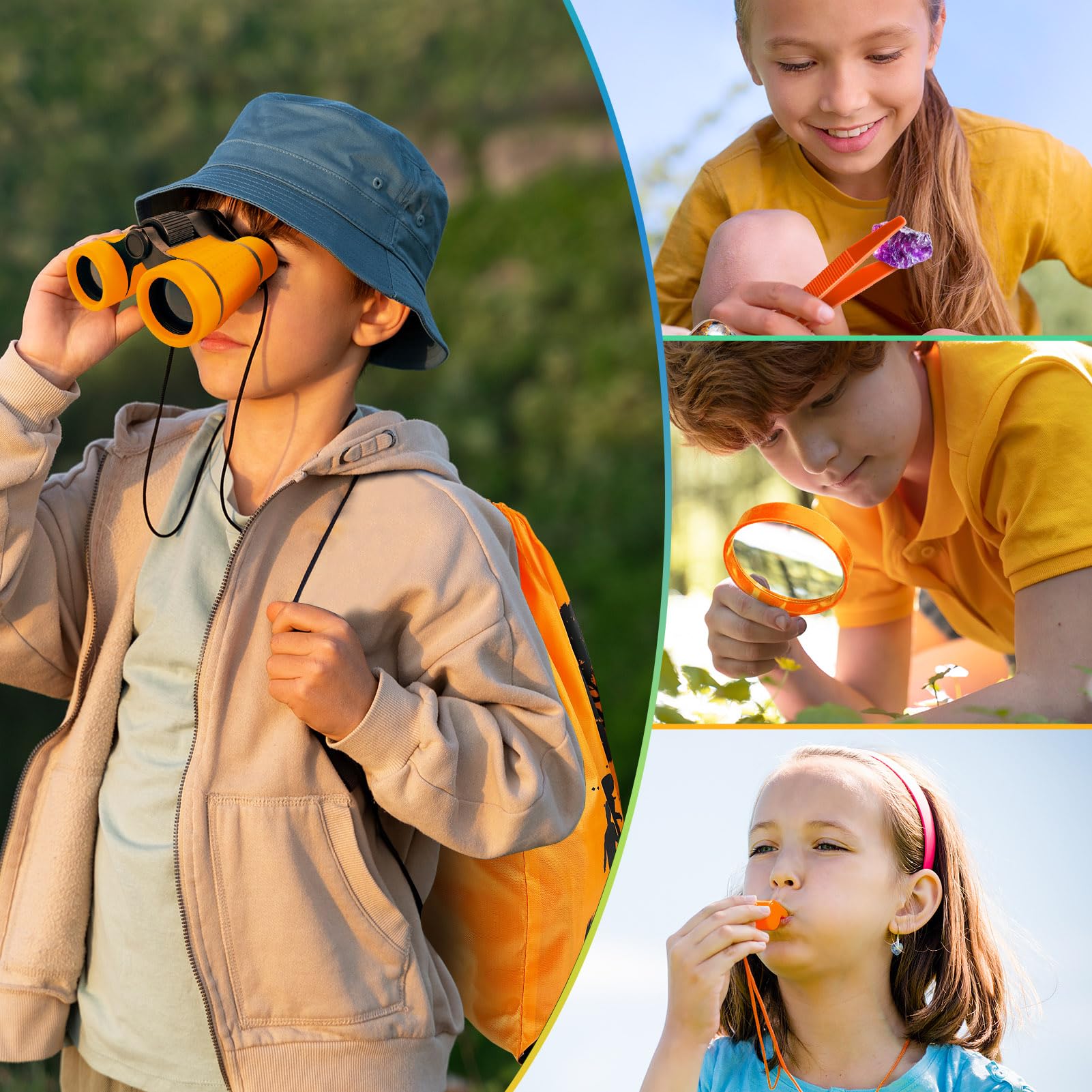 YOPINSAND Kids Explorer Kit – Backpack, Binoculars, Bug Catcher & More for Ages 3-12