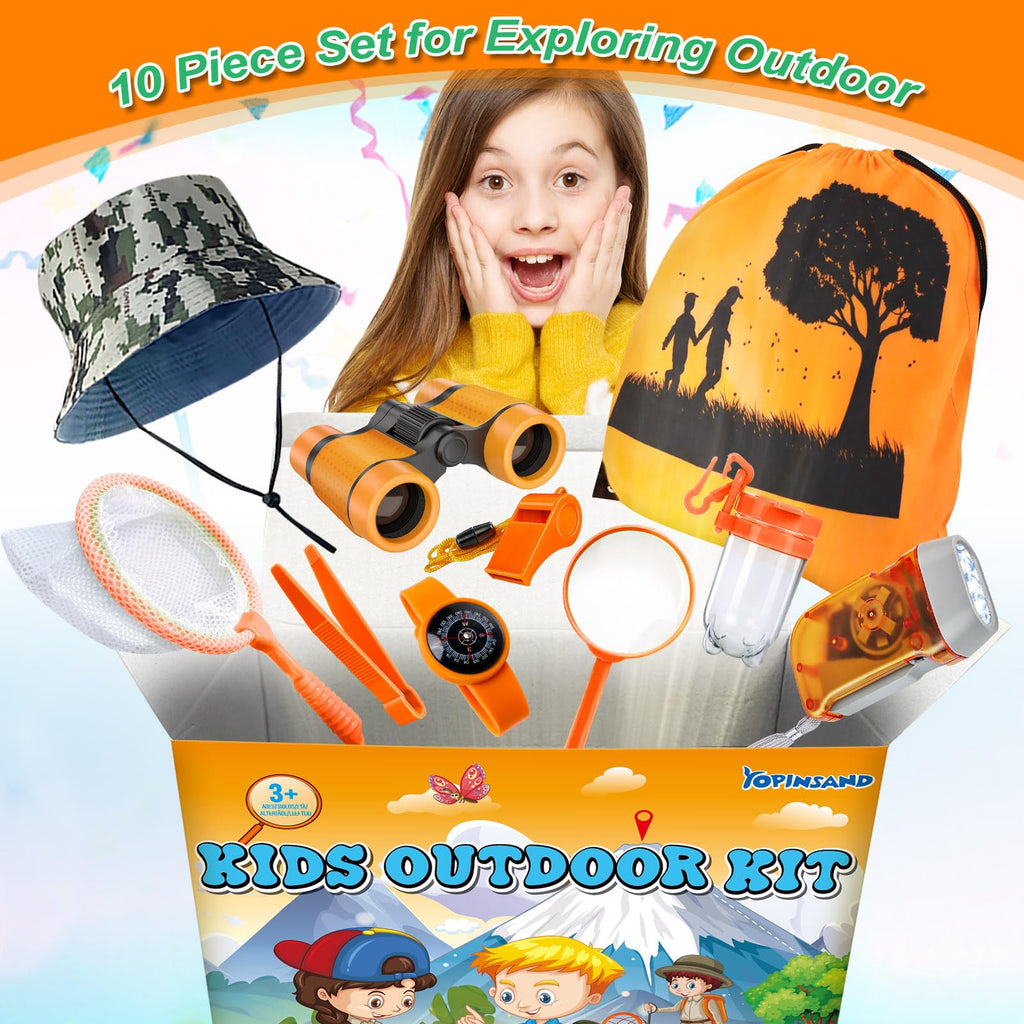 YOPINSAND Kids Explorer Kit & Bug Catcher Kit – Outdoor Adventure Set for Boys Girls Ages 3-12