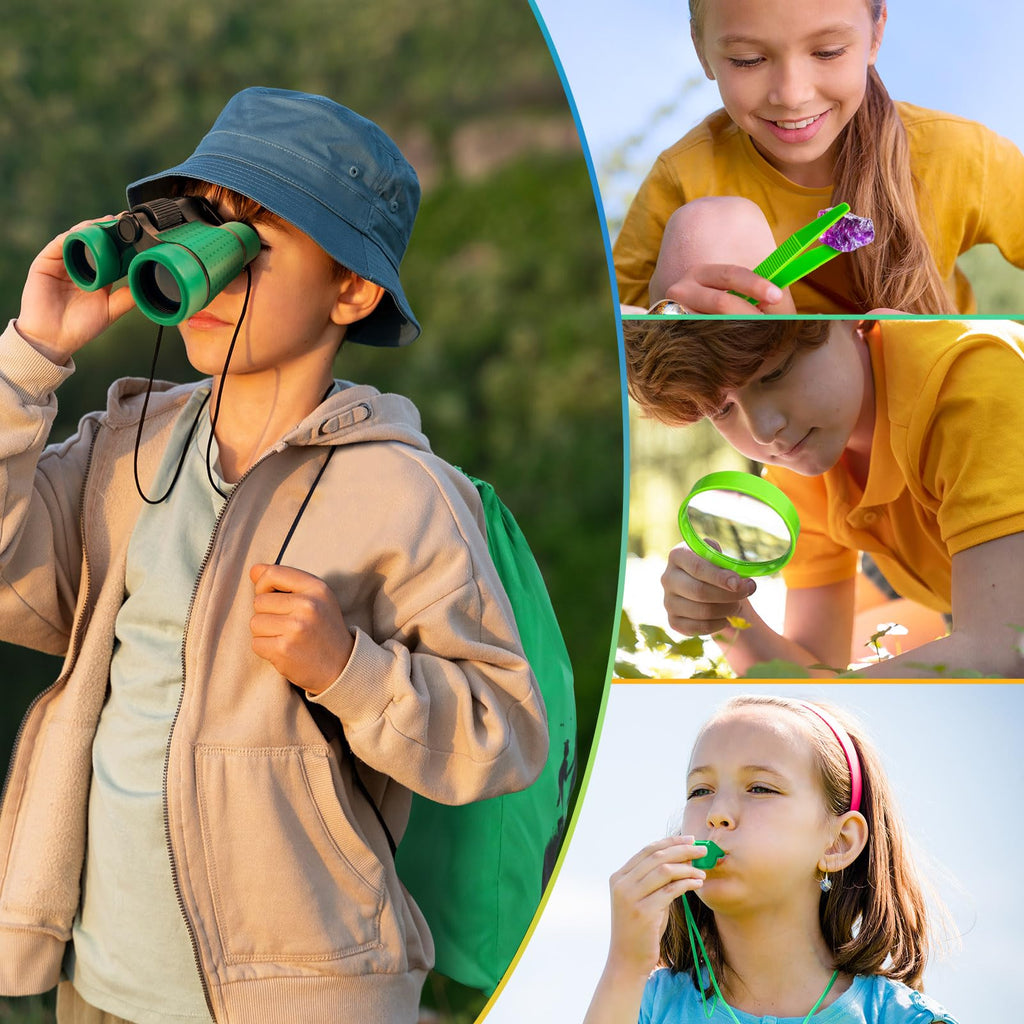 YOPINSAND Kids Explorer Kit & Bug Catcher Set - Outdoor Adventure Gear with Backpack, Binoculars & More for Ages 3-12