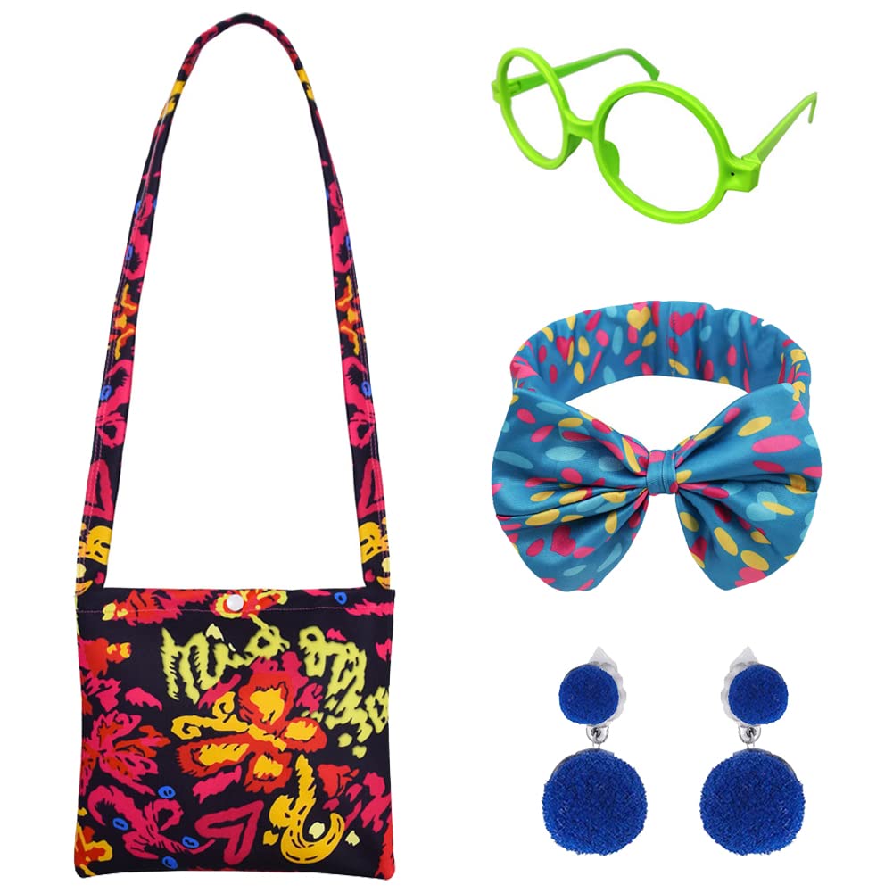 Yosbabe Mirabel Costume Accessories Set for Girls - Bag, Glasses, Headband, Earrings