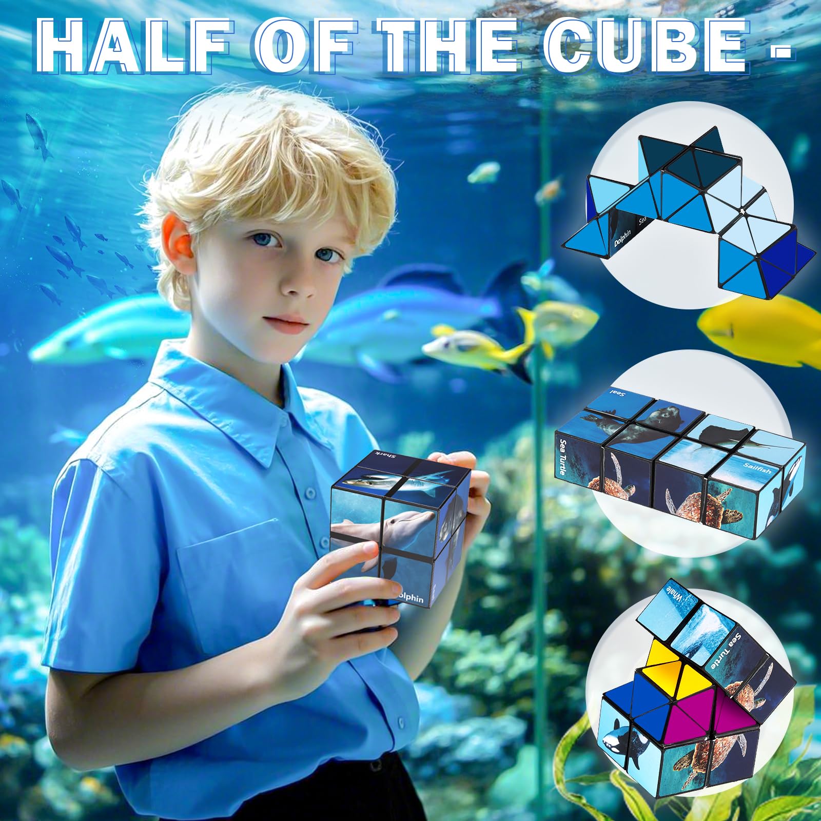 Yoshimoto Star Cube Set 2 in 1 – Magic Fidget Toy for Kids and Adults, Ages 8+