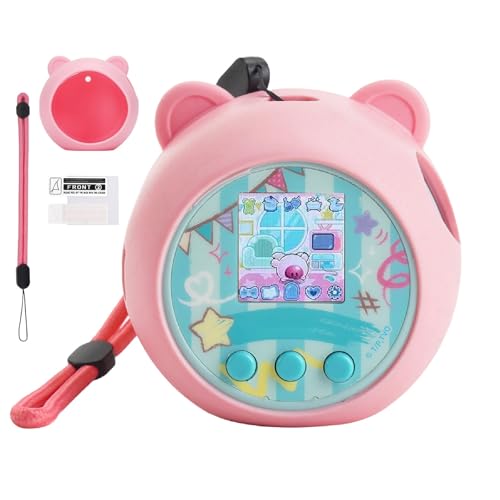YouKnow Silicone Case for Punirunes Interactive Digital Toy - Protective Soft Skin Cover with Hand Strap (Pink)