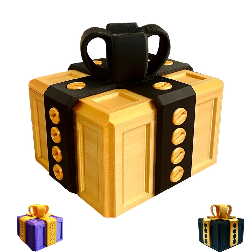 Younixo Annoying Gift Box with Screws – 3D Printed Prank Puzzle Box for Money or Gifts (20 Screws)