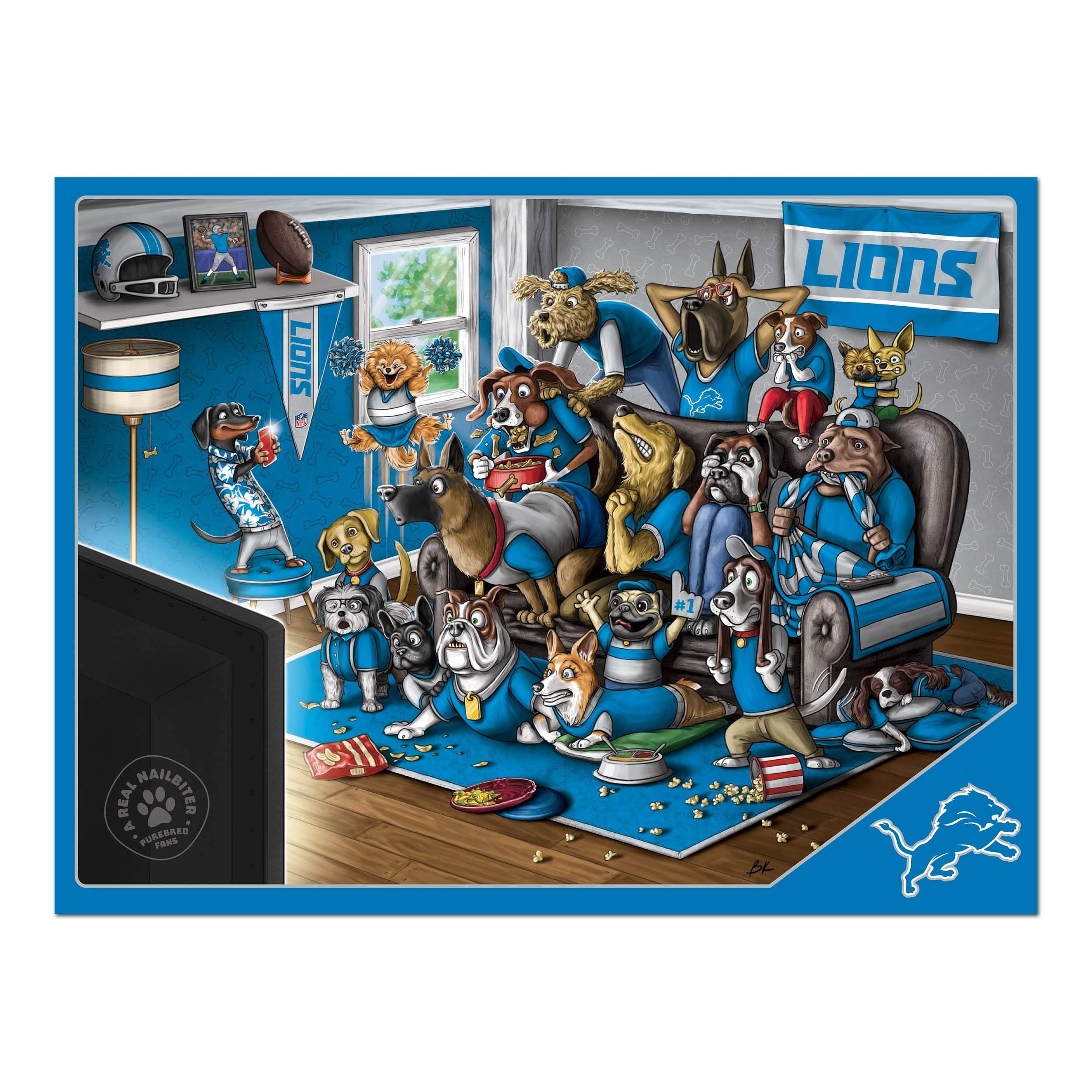 YouTheFan NFL 500-Piece Jigsaw Puzzle – 18x24 Inch Team Logo Puzzle