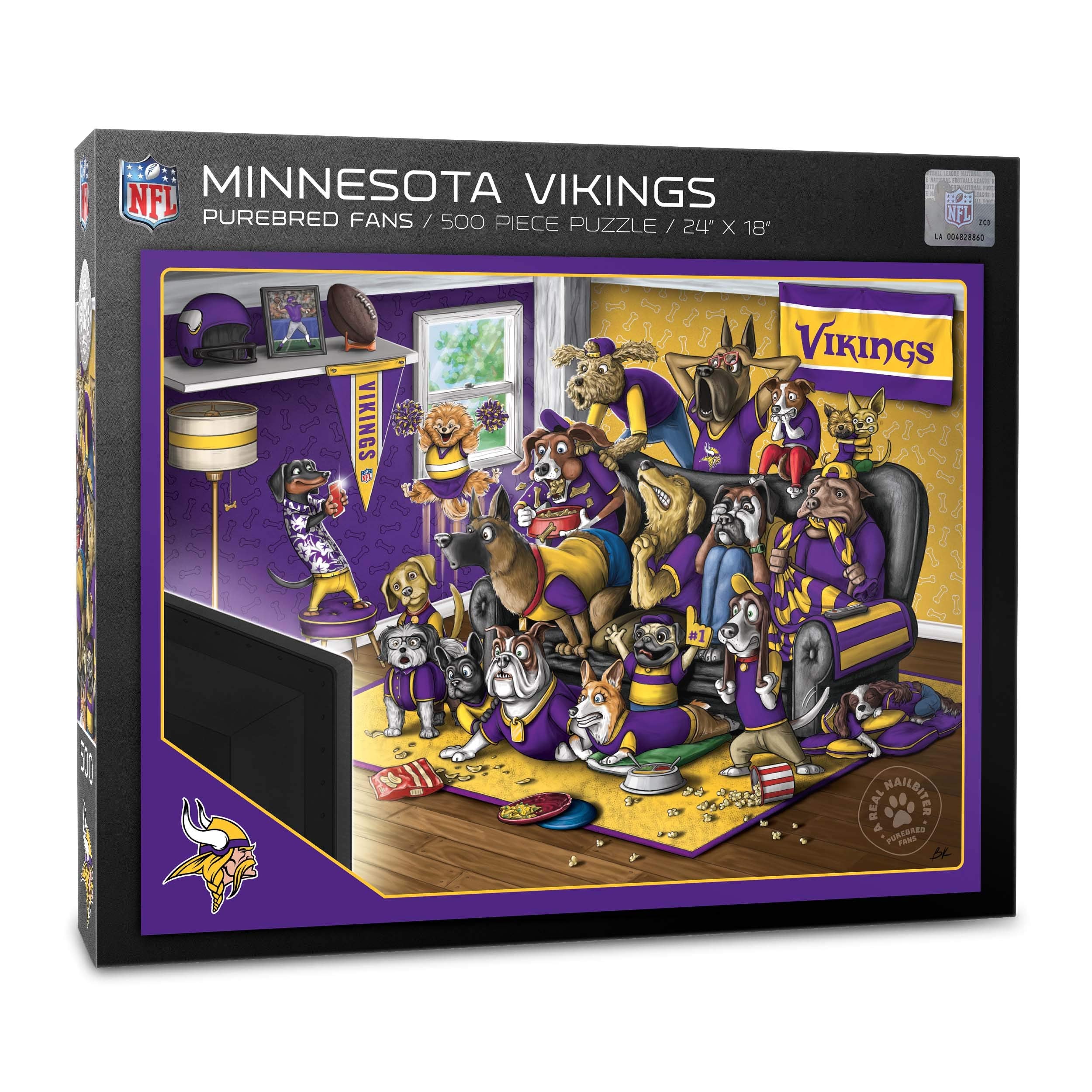 YouTheFan NFL 500-Piece Jigsaw Puzzle – 18x24 Inches, Official Team Logo
