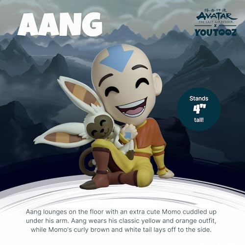 Youtooz Avatar: The Last Airbender Aang Vinyl Figure – 6.3 Inch Collectible with Momo