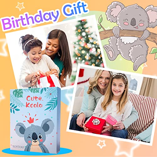 YOYTOO Koala Diary for Girls – Plush Lockable Journal with 160 Pages, Gift for Ages 5-12