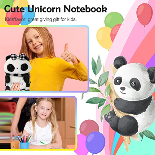 YOYTOO Plush Panda Lockable Diary for Girls – 160 Lined Pages, A5, with Keys – Cute Gift for Ages 5-12