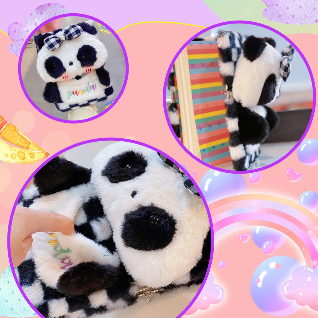 YOYTOO Plush Panda Lockable Diary for Girls – 160 Lined Pages, A5, with Keys – Cute Gift for Ages 5-12