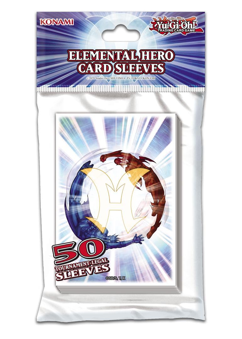 Yu-Gi-Oh! Elemental HERO Card Sleeves - 50 Official Tournament Sleeves with Miracle Fusion Art