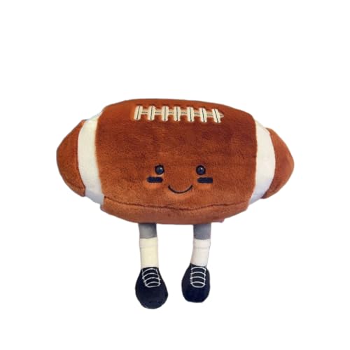 YUDONG 12-Inch Plush Football Pillow – Soft Cute Stuffed Animal Toy for Kids and Adults