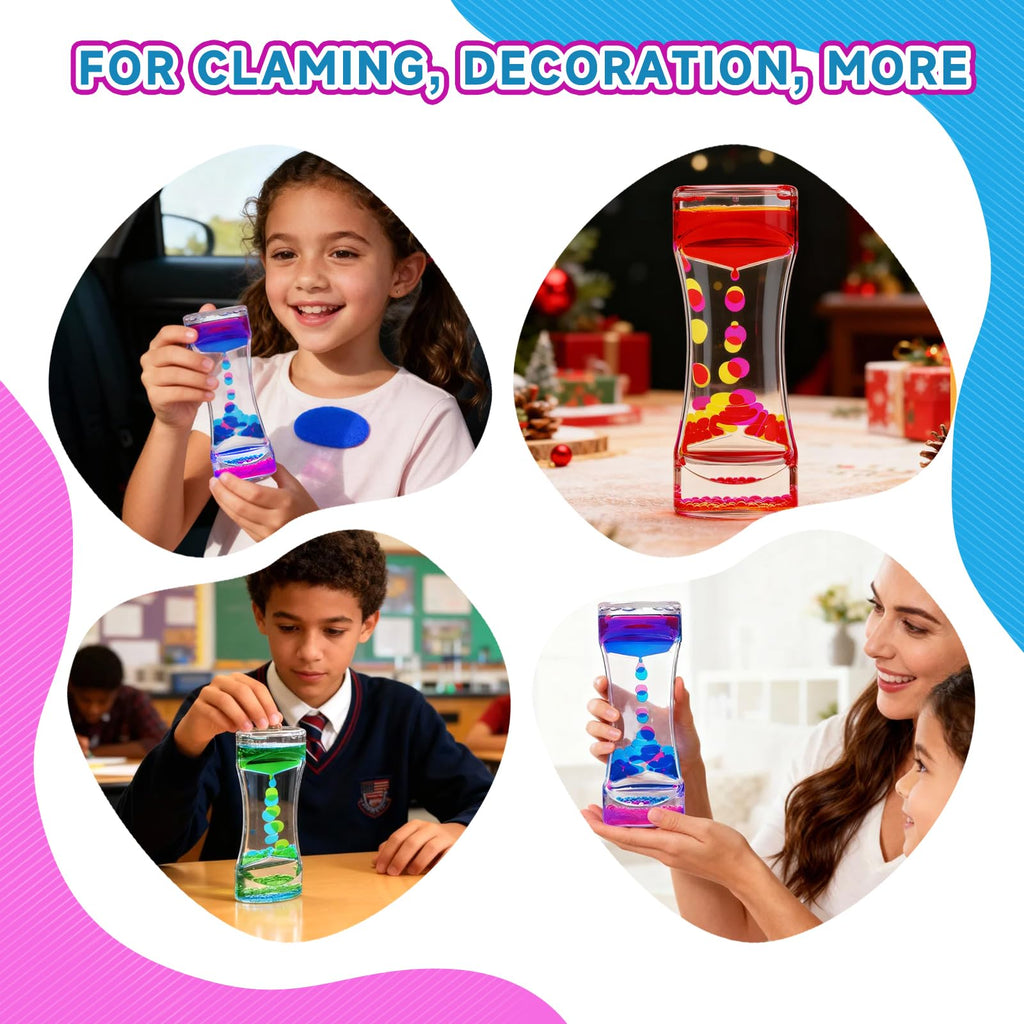 YUE MOTION Liquid Motion Bubbler – 2-Pack Sensory Fidget Toy for Stress Relief and Focus