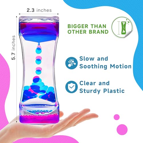 YUE MOTION Liquid Motion Bubbler – 2-Pack Sensory Fidget Toy for Stress Relief and Focus
